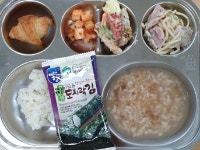 오늘의 급식 사진<식생활관(이달의  식단)<학부모마당<군산우리별유치원 군산우리별유치원