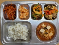 오늘의 식단<학교급식<열린마당<백화고등학교 백화고등학교