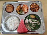 맛있는 점심시간<급식실<열린마당<전주용덕초등학교 전주용덕초등학교