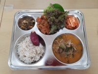 맛있는 점심시간<급식실<열린마당<전주용덕초등학교 전주용덕초등학교