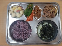 안천2리 경로당(공터) | 급식 사진<급식실<학교소식<안천초중고등학교 안천초중고등학교