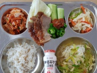 오늘의식단<식생활관<알림마당<전주오송중학교 전주오송중학교