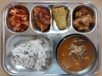 식단<급식<학교소식<소룡초등학교 소룡초등학교