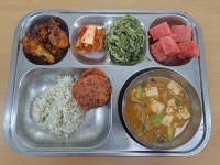 급식 사진<식생활관<외궁소식<외궁초등학교 외궁초등학교