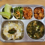 일일 식단 앨범<급식소식<소식마당<관촌초등학교 관촌초등학교