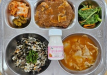 식단사진<급식소식<전일중학교 전일중학교