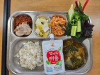 식단<식생활관<알림방<정읍북초등학교 정읍북초등학교