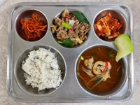 식단 사진<급식소식<학교소식<무룡중학교 무룡중학교