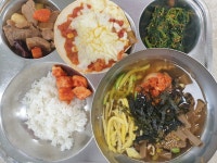 식단사진란<학교급식<알림마당<함월고등학교 함월고등학교