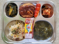 이달의 식단<급식소식<알림마당<대송중학교 대송중학교