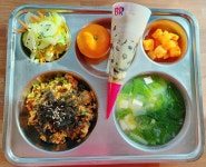 오늘의식단<급식소식<다운중학교 다운중학교
