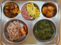 오늘의 식단<급식소식<학교소식<야음중학교 야음중학교