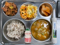 급식 앨범<학교소식<옥동중학교 옥동중학교