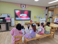 아이들의 모습<병설유치원<평산초등학교 평산초등학교