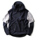 D3014 Ampere Popover Technical Windbreaker Black - 스컬프스토어 스컬프스토어