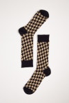 (22FW) J6768 UNISEX KNITTED JUJI TSUNAGIJACQUARD SOCKS - 스컬프스토어 스컬프스토어
