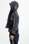 (23SS) 30/-SWT KNIT BANDANNA KESA PARKA BLACK - 스컬프스토어 (23SS) 30/-SWT KNIT BANDANNA KESA PARKA BLACK