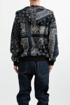 (23SS) 30/-SWT KNIT BANDANNA KESA PARKA BLACK - 스컬프스토어 (23SS) 30/-SWT KNIT BANDANNA KESA PARKA BLACK