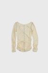 (23FW) MUSED TIED JERSEY TOP CREAM - 스컬프스토어 스컬프스토어