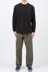 (24SS) SLUB COTTON LONG SLEEVE BLACK - 스컬프스토어 스컬프스토어