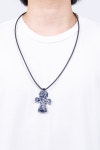(24FW) BANDANA NECKLACE INDIGO - 스컬프스토어 (24FW) BANDANA NECKLACE INDIGO