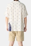 WEATHERVANE BANDANA REMADE SHIRT BEIGE/NAVY - 스컬프스토어 WEATHERVANE BANDANA REMADE SHIRT BEIGE/NAVY