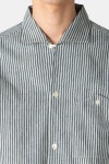 LOT 3091 S/S OPEN COLLAR SHIRTS STRIPE - 스컬프스토어 LOT 3091 S/S OPEN COLLAR SHIRTS STRIPE