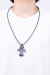 (24FW) BANDANA NECKLACE INDIGO - 스컬프스토어 (24FW) BANDANA NECKLACE INDIGO