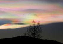 What are the 'nacreous clouds' lighting up the winter skies?