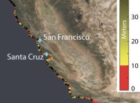Satellite survey shows Californias sinking coastal hotspots
