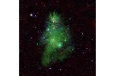 NGC 2264: Telescopes illuminate Christmas tree cluster