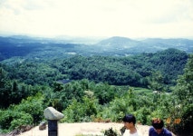 1995년 8월 18일 정관 김복진의 무덤 앞에서 촬영한 사진