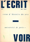 『LECRIT - VOIR』 N° 1, MAI 1982