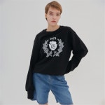 [씨엘로] LAUREL WREATH PRINT SWEATSHIRT BLACK - 주식회사 패션지오 [씨엘로] LAUREL WREATH PRINT SWEATSHIRT BLACK