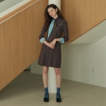 [니어앤디어] Scarf collar pleats detail shirt dress_WI... 서울쇼룸 [니어앤디어] Scarf collar pleats detail shirt dress_WI