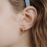 [하스] HTY033 Ribbon one touch earrings - 주식회사 서울쇼룸 [하스] HTY033 Ribbon one touch earrings