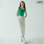 [라플리] 레터링 장식 슬릿 롱 스커트 - 주식회사 서울쇼룸 [라플리] 레터링 장식 슬릿 롱 스커트