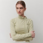 [카미노] TIE NECK BLOUSE MINT - 주식회사 패션지오 [카미노] TIE NECK BLOUSE MINT