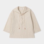 [데이바이데이] String Sailor Collar Shirt_Beige - 주식회사 패션지오 [데이바이데이] String Sailor Collar Shirt_Beige