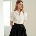 [에프코코로미즈] Elena volume blouse WH - 주식회사 패션지오 [에프코코로미즈] Elena volume blouse WH