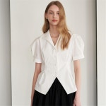 [에프코코로미즈] Elena volume blouse WH - 주식회사 패션지오 [에프코코로미즈] Elena volume blouse WH