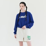 [메타퍼] MET Crop Oversize Sweatshirt Blue - 주식회사 서울쇼룸 [메타퍼] MET Crop Oversize Sweatshirt Blue
