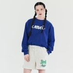 [메타퍼] MET Crop Oversize Sweatshirt Blue - 주식회사 서울쇼룸 [메타퍼] MET Crop Oversize Sweatshirt Blue