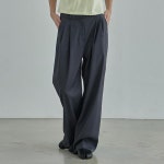 [무아르모아]mono Basic wide pants-gray - 주식회사 서울쇼룸 [무아르모아]mono Basic wide pants-gray