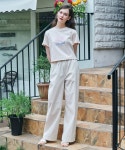 주식회사 메타유닛(MetaUnit) | [메타퍼] MET linen wide banding pants ivory - 주식회사 서울쇼룸 [메타퍼] MET linen wide banding pants ivory