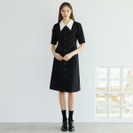 [에프코코로미즈] color p romantic dress BK - 주식회사 서울쇼룸 [에프코코로미즈] color p romantic dress BK