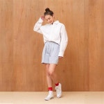 [파르아비옹] FRONT POINT DOLMAN SLEEVE SHIRTS_WHITE - 주식회사 서울쇼룸 [파르아비옹] FRONT POINT DOLMAN SLEEVE SHIRTS_WHITE