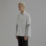 2POKET OVERFIT SHORT SLEEVE SHIRT - 주식회사 서울쇼룸 2POKET OVERFIT SHORT SLEEVE SHIRT