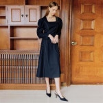 [룩캐스트] BLACK SALLY COLOR STITCH DRESS - 주식회사 서울쇼룸 [룩캐스트] BLACK SALLY COLOR STITCH DRESS