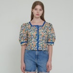 주식회사 페칭 | [에프코코로미즈] coco flower square neck blouse BL - 주식회사 서울쇼룸 [에프코코로미즈] coco flower square neck blouse BL